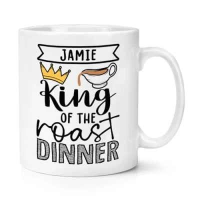 Image of Personalised King of The Roast Dinner 10oz Mug Cup