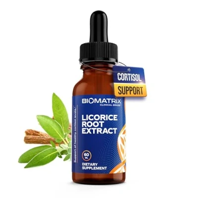 Image of Licorice Root Extract (1200 Drops 2 fl. oz) More Active Ingredient Than Competing Brands (0.87 mg Glycyrrhizin per Drop), Less Doses Needed, Concentrated, Raise Cortisol &amp; Energy