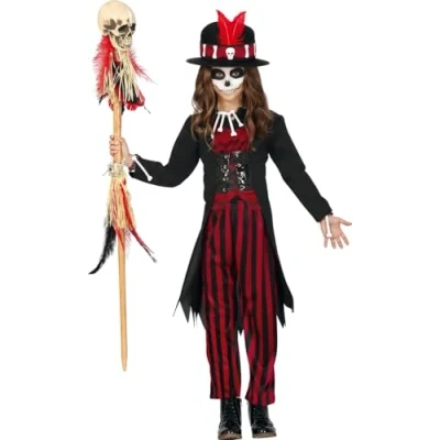 Image of FIESTAS GUIRCA Voodoo Halloween Child Fancy Dress Costume Age 7 9 Years