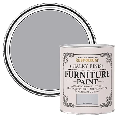 Image of Rust Oleum White Upcycled Furniture Paint in Chalky Finish Lilac Rhapsody 750ml