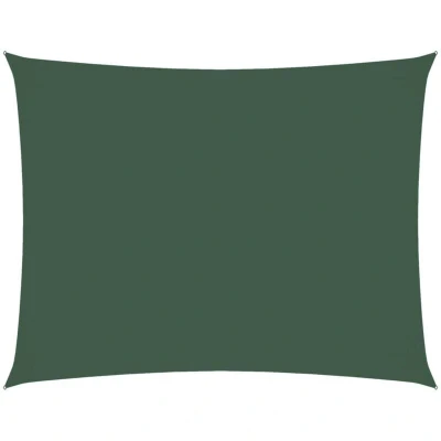Image of vidaXL Sunshade Sail Oxford Fabric Rectangular 3x4 m Dark Green