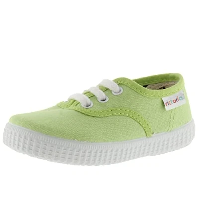 Image of victoria Unisex 106613, 1915 Inglesa, lona Zapatilla Cordones Low Top Sneakers, Pistacho, 9 UK