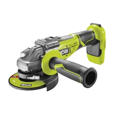 Image of Ryobi R18AG7 0 18V ONE+ Cordless Brushless Angle Grinder (Body Only), Hyper Green