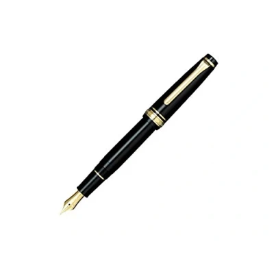 Image of Sailor Fountain Pen Professional Gear Slim Gold Medium Black 11 1221 420 (Japan Import)