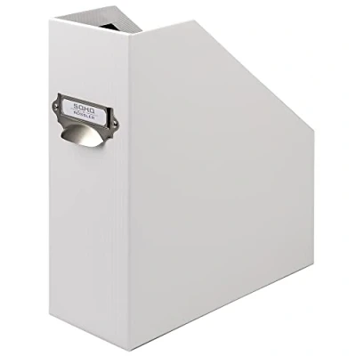 Image of Rössler S.O.H.O. Magazine File Special Edition White for A4 with Handle and Index Holder