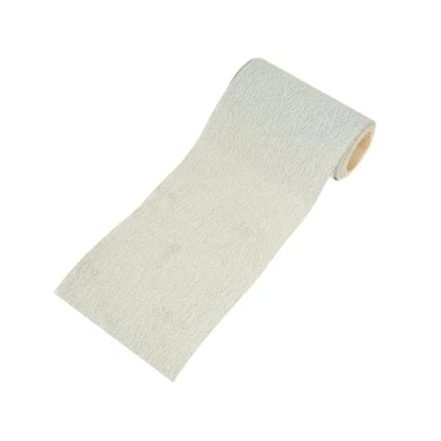 Image of Faithfull Silicon Carbide 240g Finishing Roll, 5m x 115mm, Fine, Paper Backing, Compatible with Metal and Sanding Block
