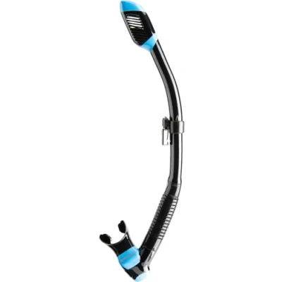 Image of Cressi Men&#039;s Dry Snorkel, Black Blue, M UK