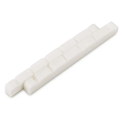 Image of Guitar String Nuts, 2Pcs Slotted Nuts 42mm Replacement Part for 6 Strings Electric Accessories