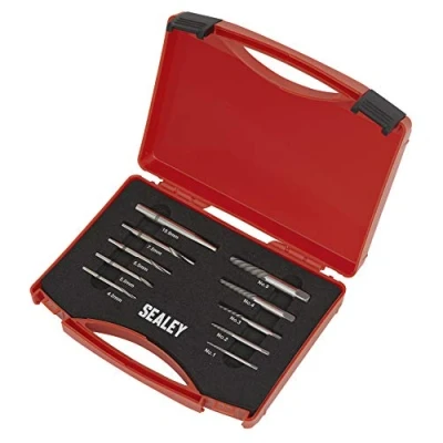 Image of Sealey Step Drill Screw/Bolt Extractor Set 10pc