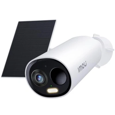 Image of Imou 2K Solar Security Camera Outdoor Wireless, Battery CCTV Panel, Wireless Home with Color Night Vision, Human &amp; Motion Detection, Siren Spotlight, Privacy Mode, IP66