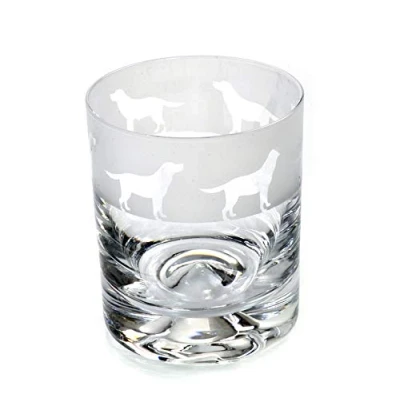 Image of Animo Glass Labrador Whisky Tumbler