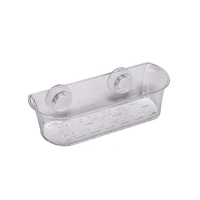 Image of Croydex PA120632 Press &#039;N&#039; Lock Suction Fit Long Basket, Silver