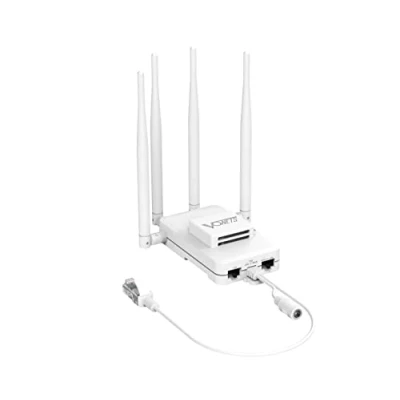 Image of VONETS 2.4GHz Gigabit WiFi Bridge Wireless Router Ethernet Repeater RJ45 Adapter Long Range Extender 3 POE/DC Powered for DVR Industrial IoT Network Devices 600Mbps VAR600 H