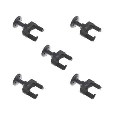 Image of 5 set Plastic Ukulele Wall Hanger Auto Lock Safety Mount Holder Black