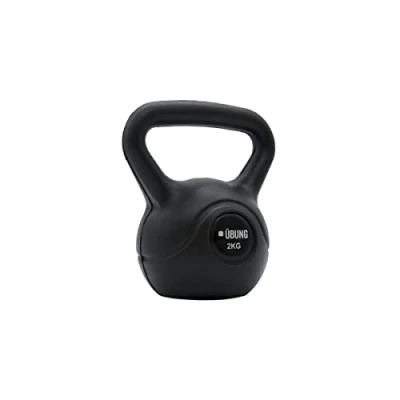 Image of ubung Fitness Heavy Weight Kettlebell for Strength Cardio Bodybuilding Lifting Workout Home Gym Equipment, 2kg 12 kg, Black