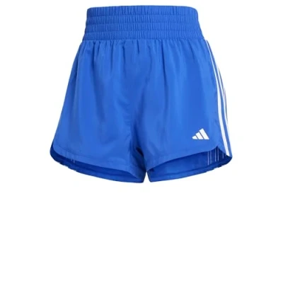 Image of adidas Women&#039;s Pacer Training 3 Stripes Woven High Rise Short, XL inch