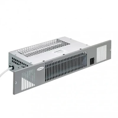 Image of Smiths SS3E 3kw Electric plinth heater, Stainless Steel Grill. Kitchen fan heater
