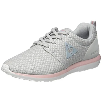 Image of Le Coq Sportif Women&#039;s Dynacomf W Feminine MESH/Metallic Bass Trainers, Grey (galet/Pale Mauve gris), 6 UK