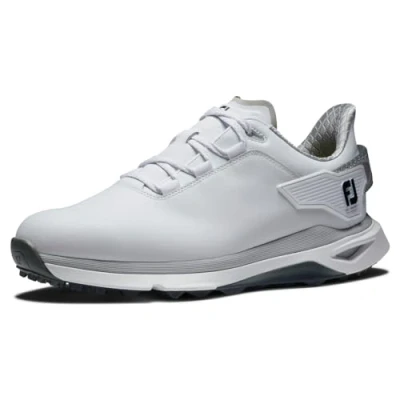Image of FootJoy Men&#039;s Pro/SLX Carbon Golf Shoe, White/White/Grey, 6 UK