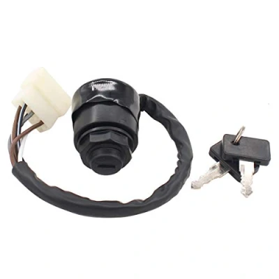 Image of MOTOKU Ignition Switch with Key for Kawasaki Mule SX 2520 2510 2500 2030 2020 2010 550 520 500 ATV Side by UTV