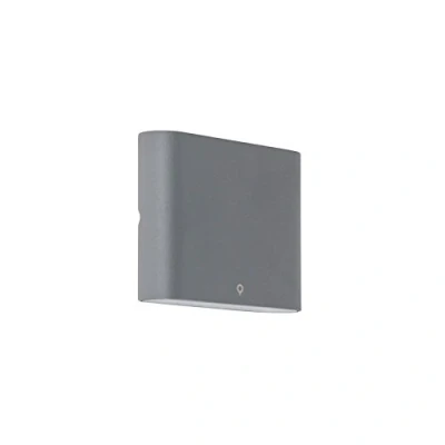 Image of Qazqa Outdoor Wall Lamp I Light Anthracite 11.5 cm incl. LED IP65 Batt Garden Modern 2 Aluminium Suitable for