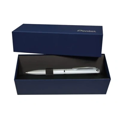 Image of Pentel EnerGel Philography Silver Barrel (Gift Boxed)