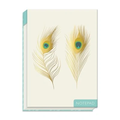 Image of Robert Frederick Flip Up Notepad Peacock Feathers Design