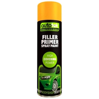 Image of Autotek Professional High Covering Power Spray Paint, Filler Primer, 500 ml