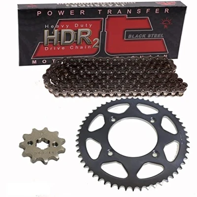 Image of chain set suitable for Suzuki GZ 125 Marauder 98 13 JT 428 HDR 132 open 15/45