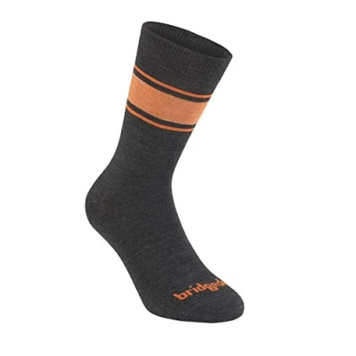 Image of Bridgedale LINER Base Layer Merino Performance Boot Men&#039;s Medium Graphite