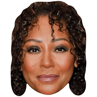 Image of Mel B (Make Up) Celebrity Mask, Flat Card Face, Fancy Dress Mask