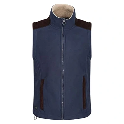 Image of Regatta Professional Men&#039;s Durable Faversham Fleece Bodywarmer Navy, Size: L