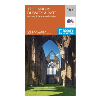 Image of Explorer 167 Thornbury, Dursley &amp; Yate Map With Digital Version