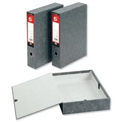 Image of New , 5 Star Box File Lock Spring with Ring Pull and Catch 75mm Spine Foolscap Cloud Effect [Pack 10]