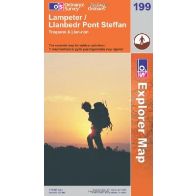 Image of Explorer Active 199 Lampeter, Tregaron &amp; Llan non Map With Digital Version