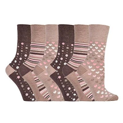 Image of 6 Pairs Gentle Grip Bamboo socks (RM34)