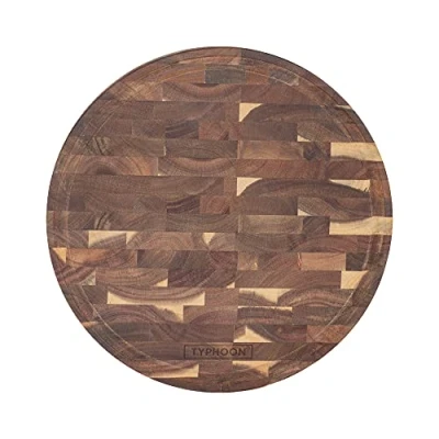 Image of Typhoon World Foods End Grain Acacia Round Block 30cm
