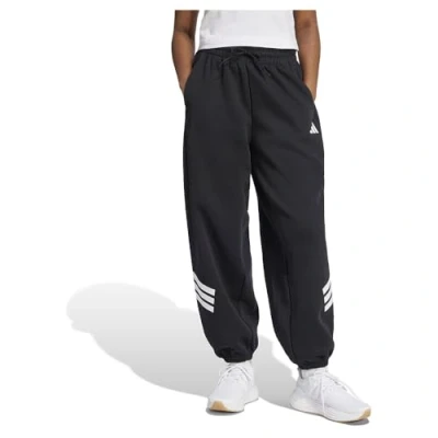 Image of adidas Sportswear Future Icons Three Stripes Parachute Tracksuit bottoms, Women&#039;s, Size: XXS, Black