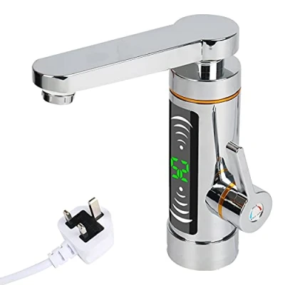 Image of Instant Hot Water Tap, Electric Heater Faucet, Kitchen Quickly Heating Faucet with LED Digital Display