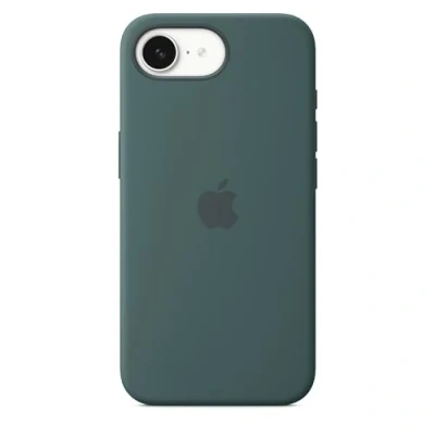 Image of Apple Silicone Back Cover Green iPhone 16e