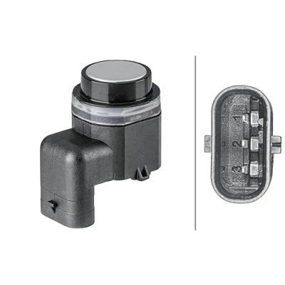 Image of 3C0919275AD, 3C0919275R Parking Sensors HELLA 6PX 358 141 841 VOLKSWAGEN: Passat B6 Variant, Jetta 3