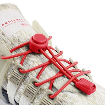 Image of INMAKER No Tie Laces for Adults and Kids, Elastic Shoe Trainers, Round Shoelaces