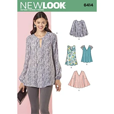 Image of New Look Sewing Pattern 6414 (A) Misses&#039; Tunic and Top 8 20