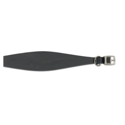 Image of Ancol Whippet Leather Collar Black 30 34cm