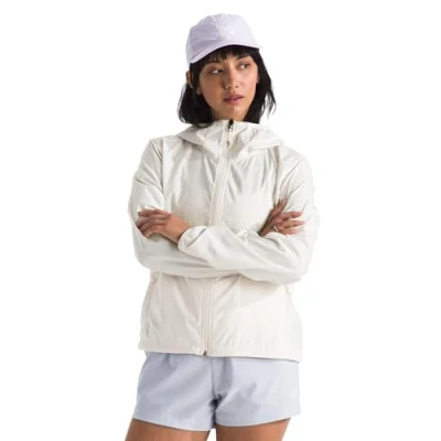 Image of The North Face Cyclone Jacket Windbreaker, Women&#039;s, Size: Medium, White dune