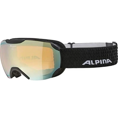 Image of ALPINA Unisex Adult, PHEOS S Q LITE ski goggles, black matt, One Size