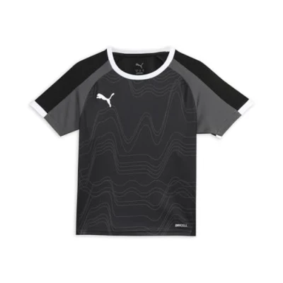 Image of Puma Individualliga Graphic Unisex Sports Tshirt for kids, Size: 8y(7 8y), Black/shadow gray