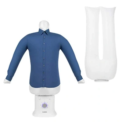 Image of KLARSTEIN ShirtButler Deluxe Automatic Drying and Ironing Machine 2 in 1: Functions, 1250 W Safety Heater, HotAir Tension Technology, Timer: 0 180 Min. White