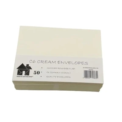 Image of House of Card &amp; Paper C6 Envelope Cream (Pack 50)