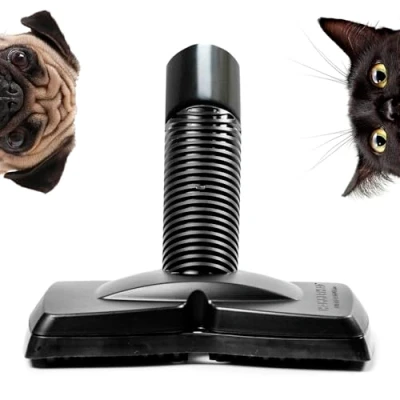 Image of FurEater Pet Hair Vacuum Cleaner Attachment Brush for Removing Hair, Lint Remover Furniture, Carpets, Car Interiors, with Replaceable &amp; Universal Adapter